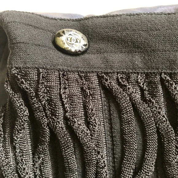 Chanel navy blue/Gray and Black Dress 34 - Picture 9 of 12